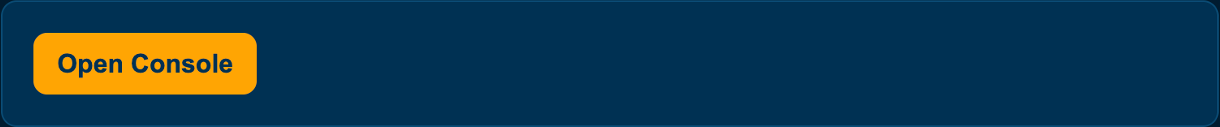 The MARLIN control station scrolled to the bottom. Below the Match Control card with its E-STOP button is the Open Console button. A new project's src/main.py is open in the editor alongside it.